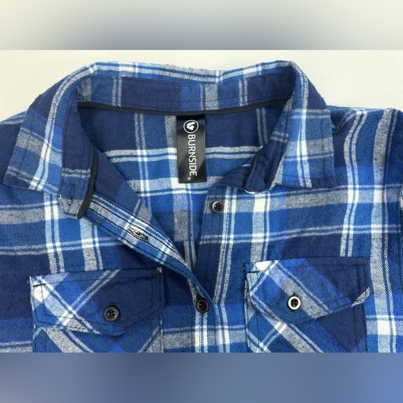 Burnside Target Flannel Long Sleeve Button Down Womens Size Small - Picture 6 of 16